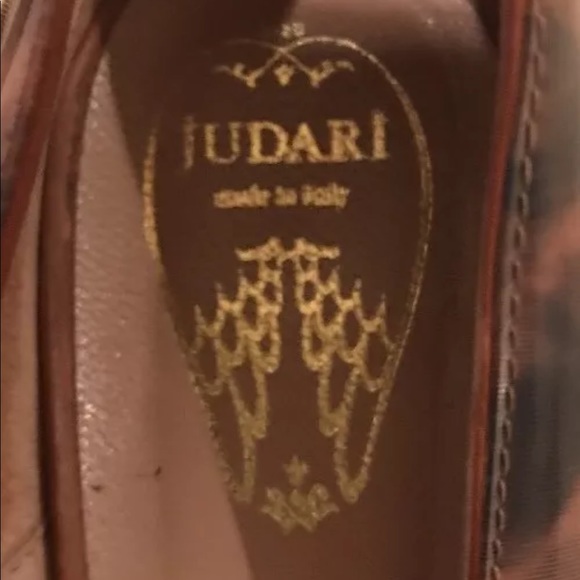 JUDARI MILANO 🐆Leopard Patent Leather Heels High End Designer ITALY VERY RARE!! - Picture 2 of 12
